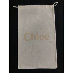 Chloé Storage Drawstring Dust Bag White Beige 14" X 8"